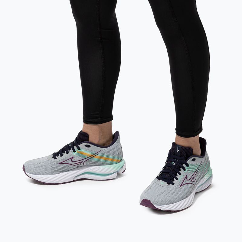 Damen Laufschuhe Mizuno Wave Inspire 21 perlblau/dunkellila/eisgrün 10