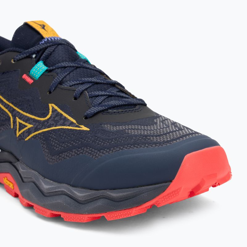 Herren Laufschuhe Mizuno Wave Daichi 9 baritone blau/zitrus/feurige Koralle 2 7