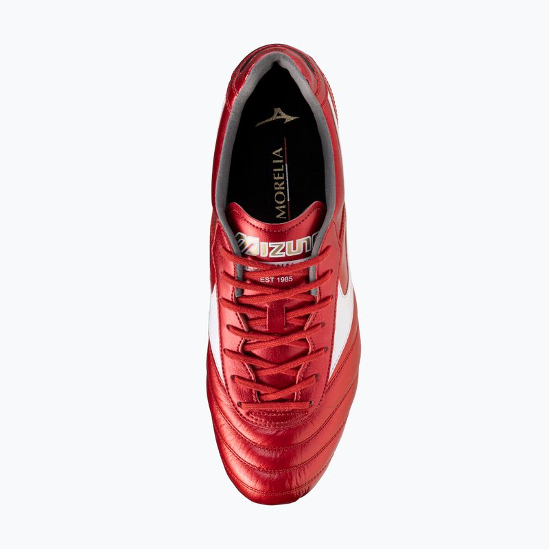 Mizuno Morelia II Elite FG Herren Fußballschuhe 40. rot/weiß/schwarz 12
