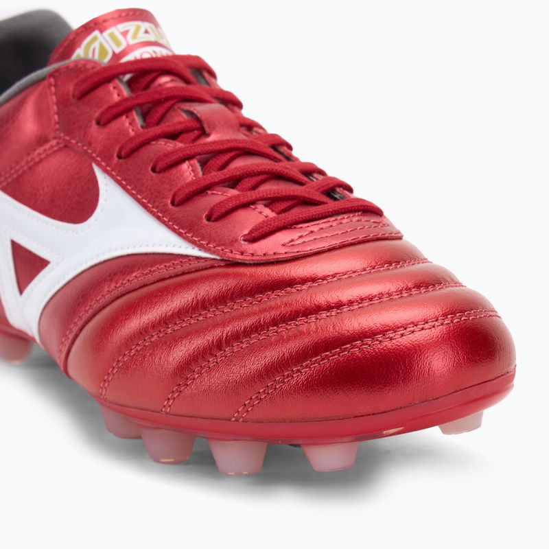 Mizuno Morelia II Pro FG Herren Fußballschuhe 40. rot/weiß/schwarz 7