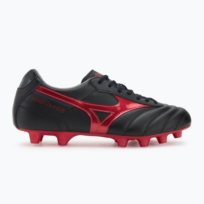 Mizuno Morelia II Club FG Fußballschuhe schwarz/morelia 40. rot/schwarz sand 2