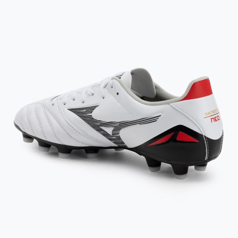 Herren-Fußballschuhe Mizuno Morelia Neo IV Pro MD White/Black/Chinese Red 3
