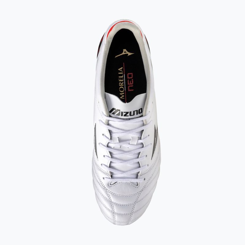 Herren-Fußballschuhe Mizuno Morelia Neo IV Pro MD White/Black/Chinese Red 12