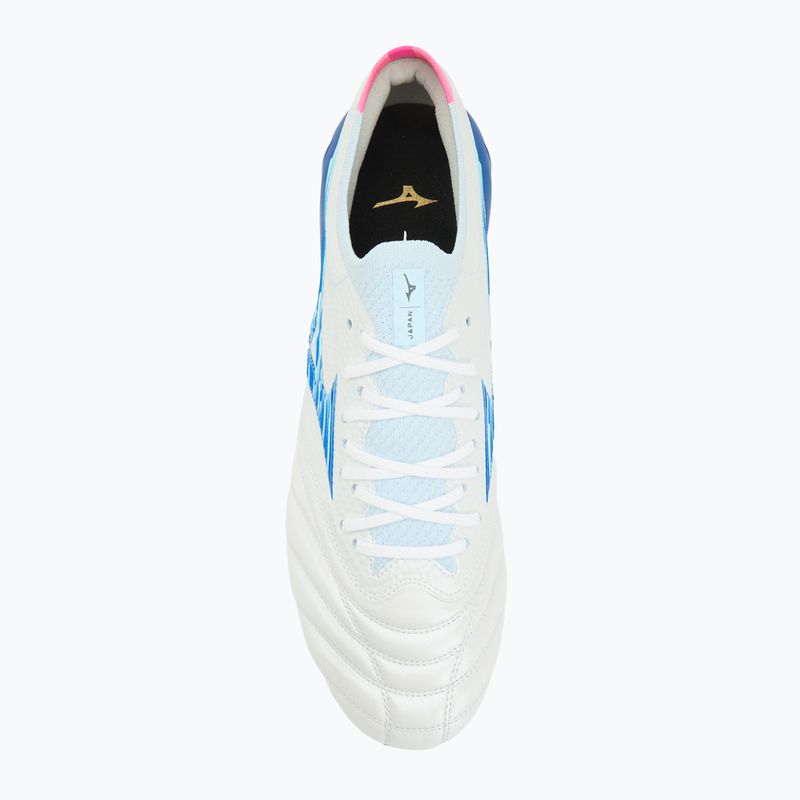 Herren Fußballschuhe Mizuno Morelia Neo IV β Japan Fg white/tanager turquoise/pink tetra 5
