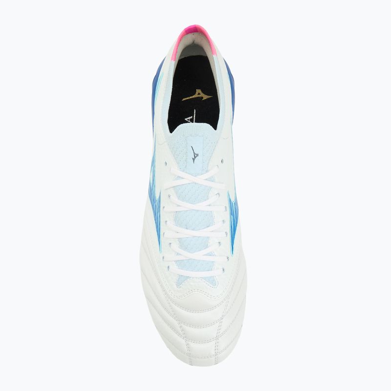 Herren Fußballschuhe Mizuno Morelia Neo IV Β Elite MD white/tanager turquoise/pink tetra 5