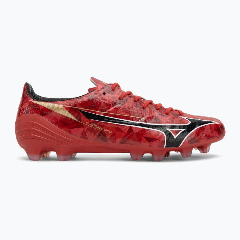 Herren Fußballschuhe Mizuno α II Pro Md morelia 40. rot/schwarz/gold 2
