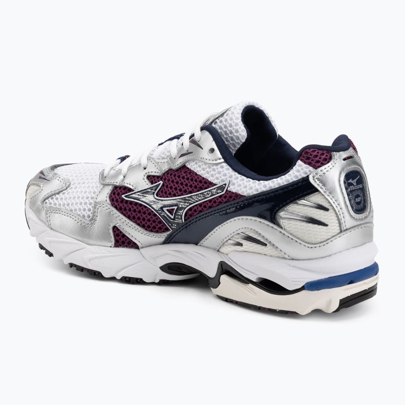 Mizuno Wave Rider 10 Laufschuhe white/baritone blue/dark purple 3