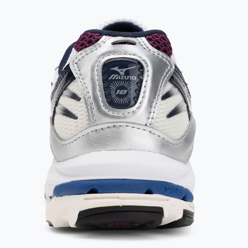 Mizuno Wave Rider 10 Laufschuhe white/baritone blue/dark purple 6