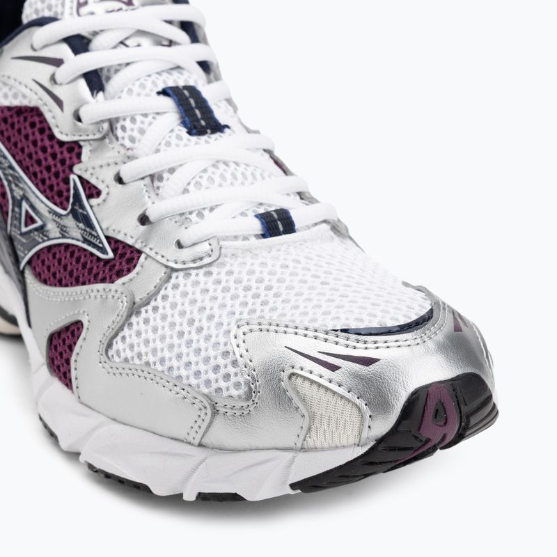 Mizuno Wave Rider 10 Laufschuhe white/baritone blue/dark purple 7