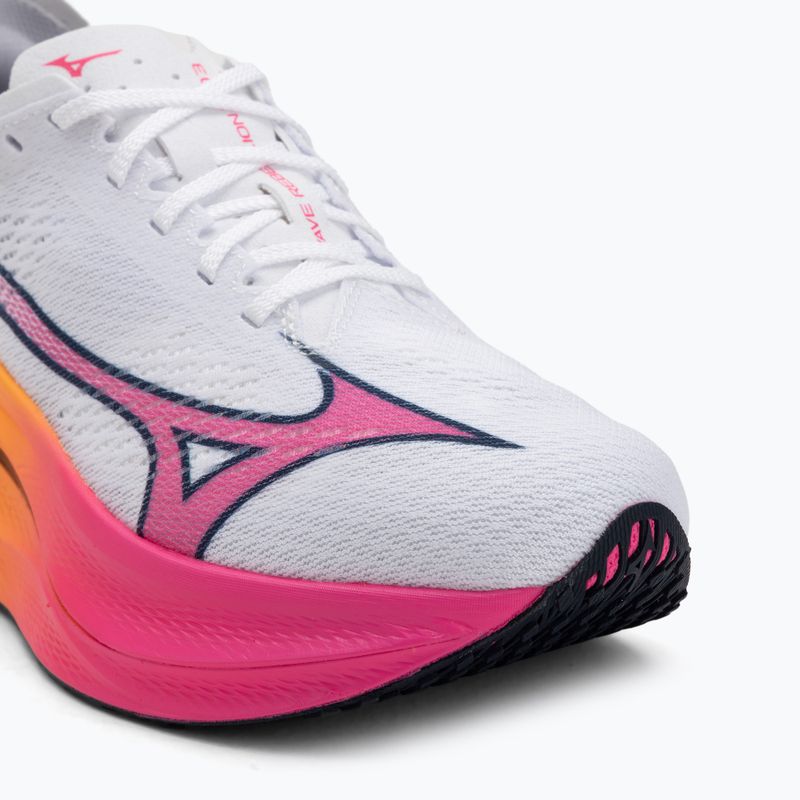 Mizuno Wave Rebellion Pro 3 Laufschuh weiß/rosa tetra/tang orange 7