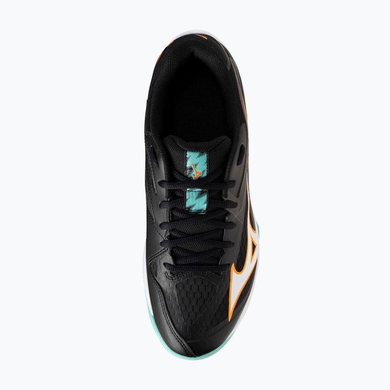 Mizuno Thunder Blade Z Volleyballschuhe schwarz/tangelo/eisgrün 5