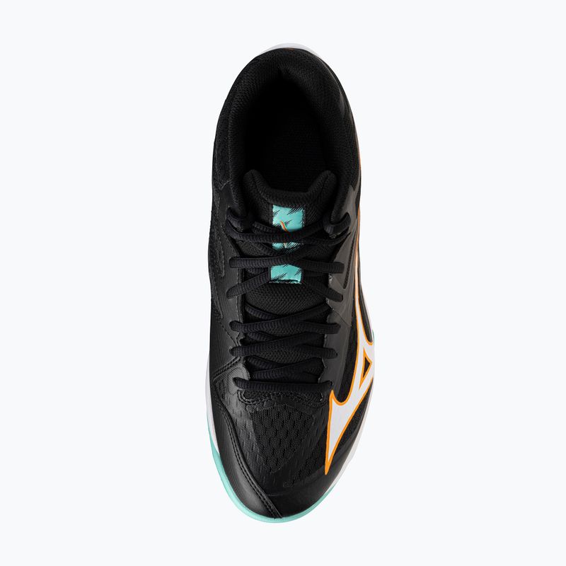 Mizuno Thunder Blade Z Mid Volleyballschuh schwarz/tangelo/eisgrün 5