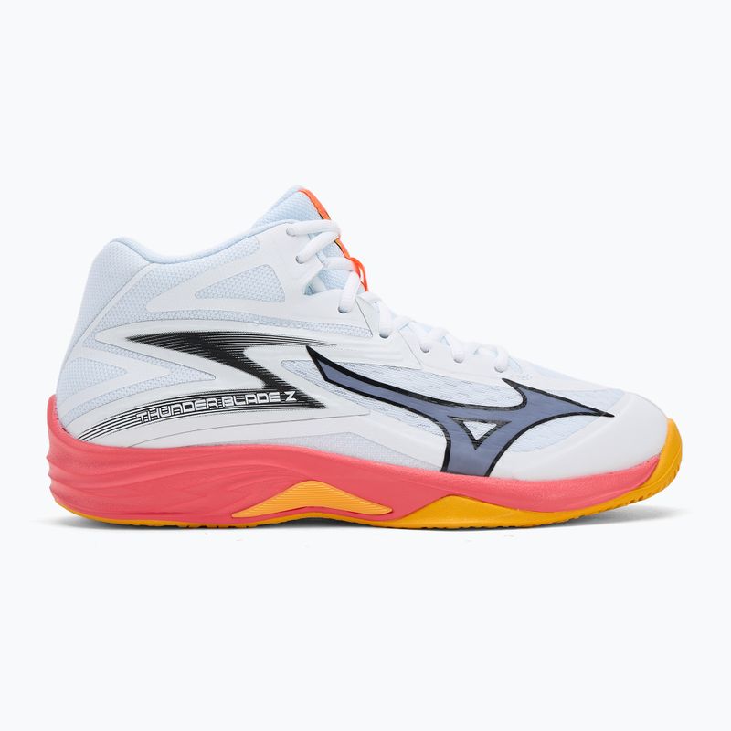 Mizuno Thunder Blade Z Mid weiß/feurige Koralle 2/Zitrus Volleyballschuh 2