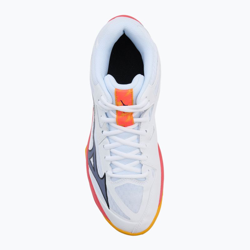 Mizuno Thunder Blade Z Mid weiß/feurige Koralle 2/Zitrus Volleyballschuh 5