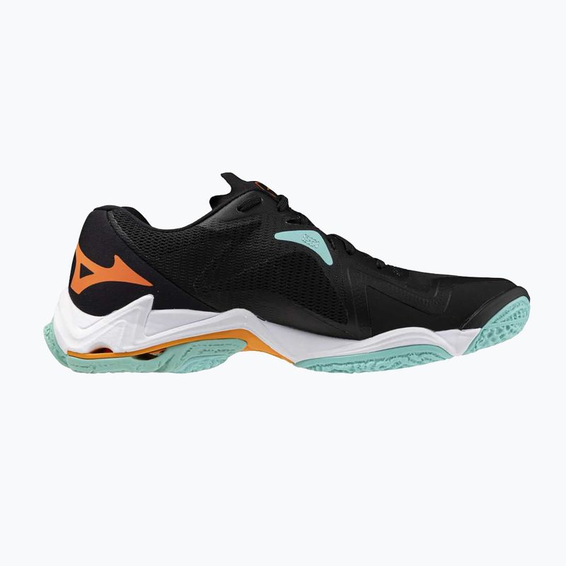 Mizuno Wave Lightning Z8 Volleyballschuhe schwarz/tangelo/eisgrün 2