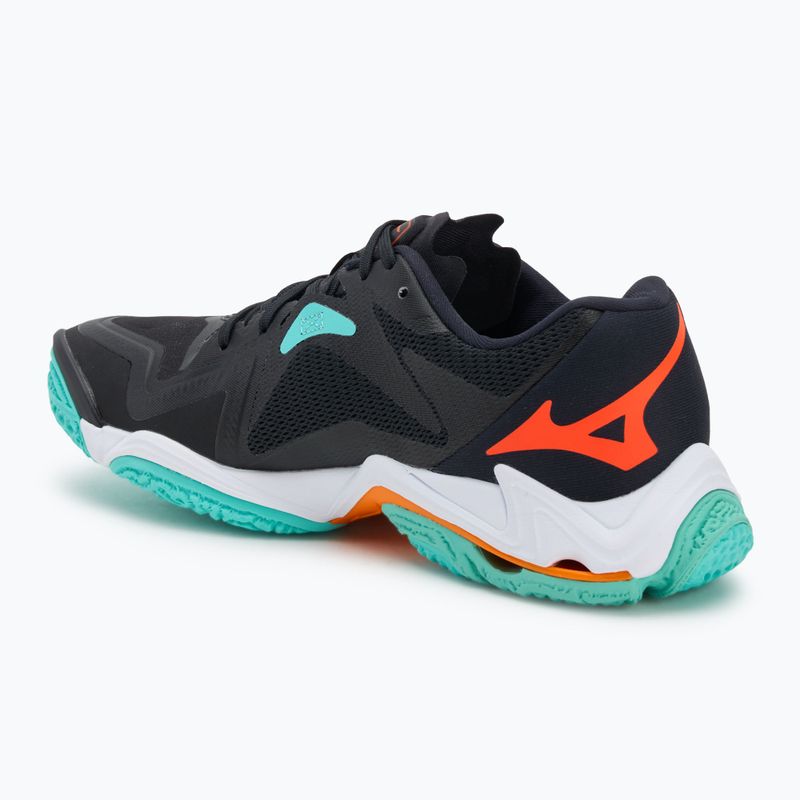 Mizuno Wave Lightning Z8 Volleyballschuhe schwarz/tangelo/eisgrün 3