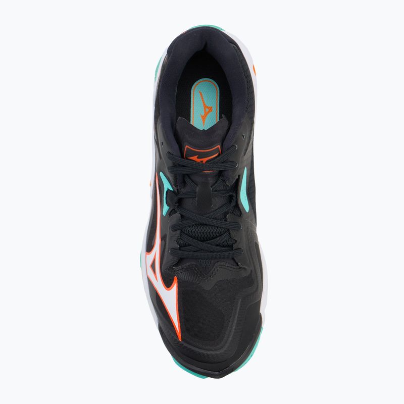 Mizuno Wave Lightning Z8 Volleyballschuhe schwarz/tangelo/eisgrün 5