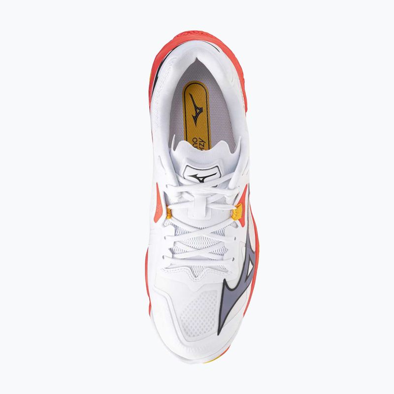Mizuno Wave Lightning Z8 weiß/feurige Koralle 2/Zitrus Volleyballschuhe 5