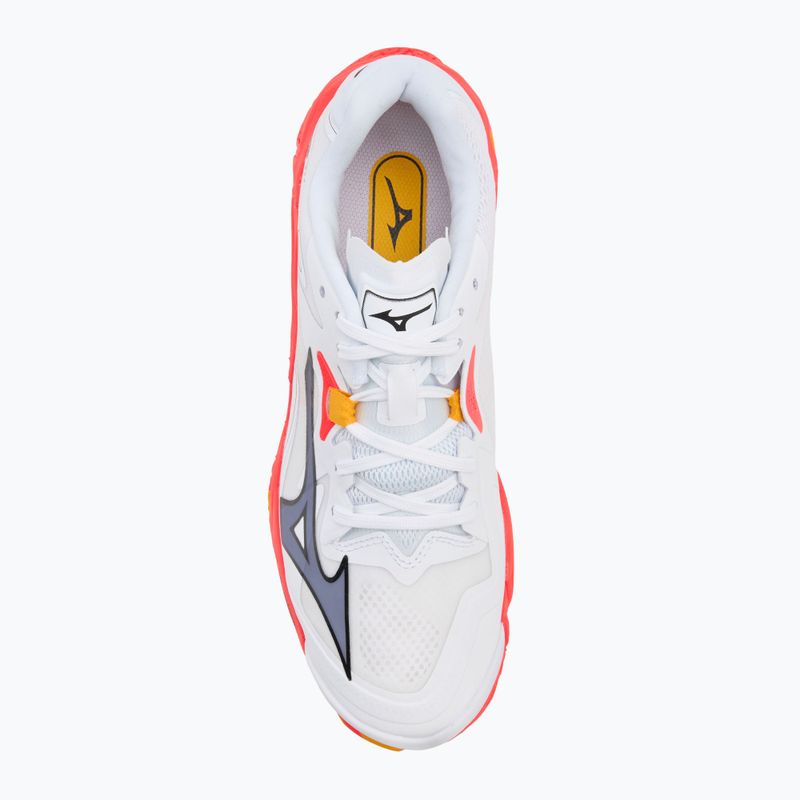 Mizuno Wave Lightning Z8 weiß/feurige Koralle 2/Zitrus Volleyballschuhe 5