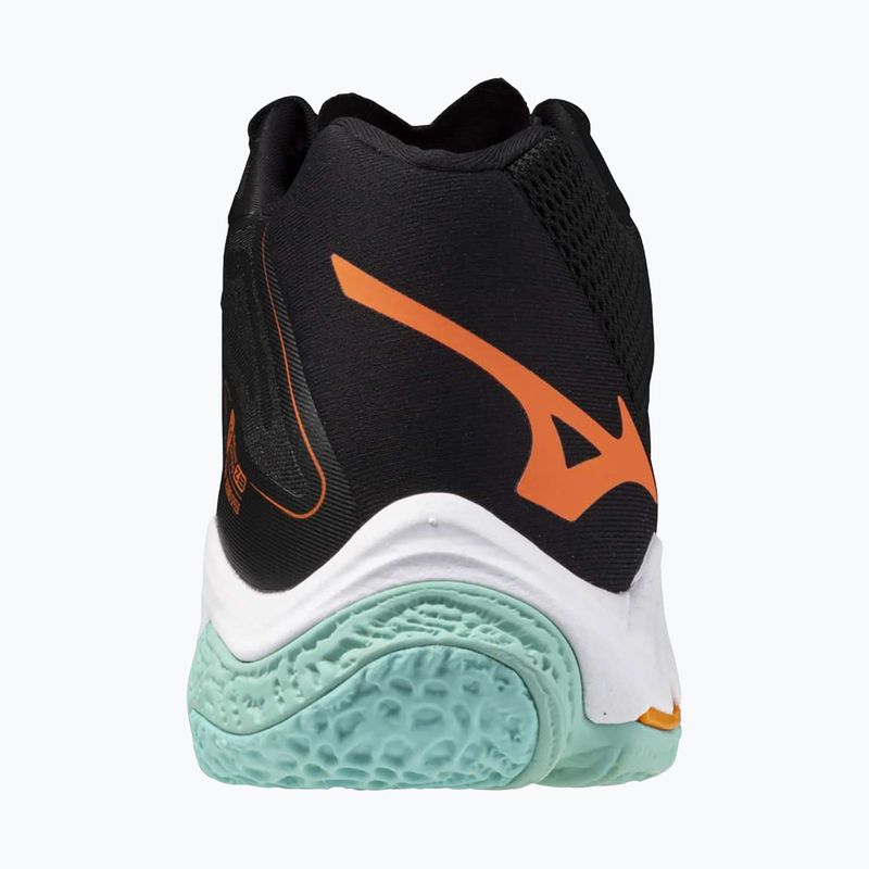 Mizuno Wave Lightning Z8 Mid Volleyballschuhe schwarz/tangelo/eisgrün 3