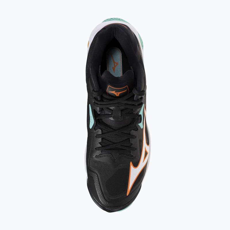 Mizuno Wave Lightning Z8 Mid Volleyballschuhe schwarz/tangelo/eisgrün 5