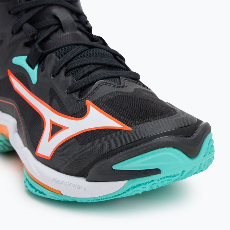 Mizuno Wave Lightning Z8 Mid Volleyballschuhe schwarz/tangelo/eisgrün 7