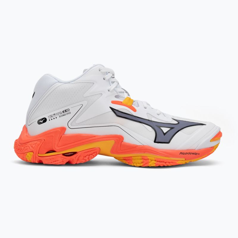 Mizuno Wave Lightning Z8 Mid weiß/feurige Koralle 2/Zitrus Volleyballschuhe 2