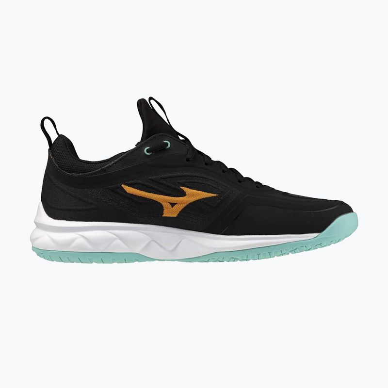 Mizuno Wave Luminous 3 Volleyballschuhe schwarz/tangelo/eisgrün 2