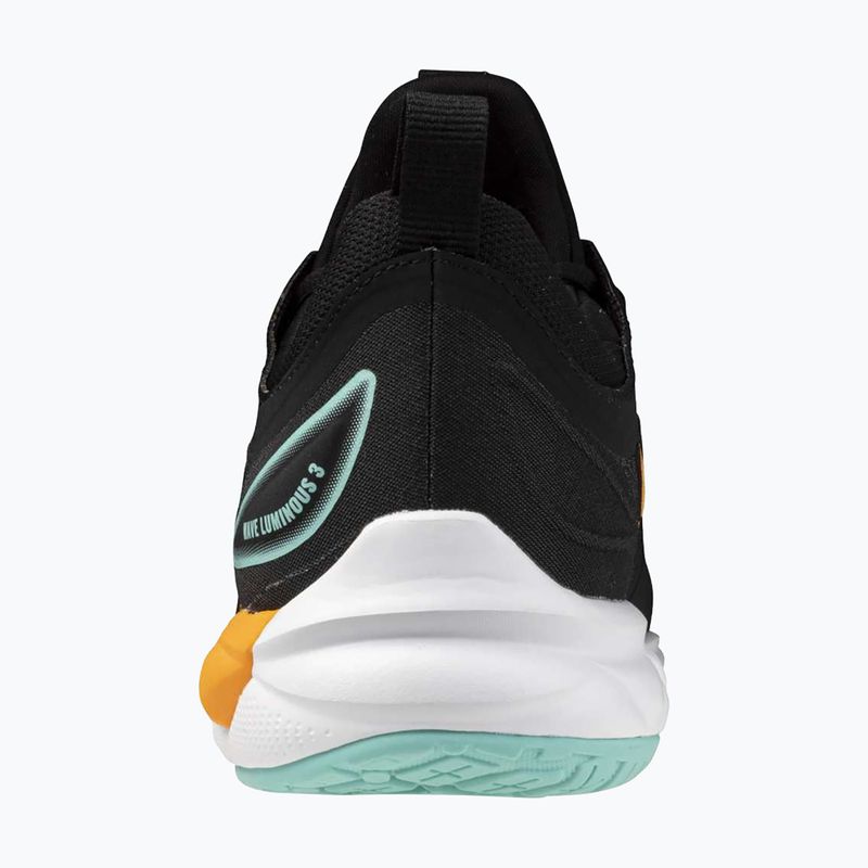 Mizuno Wave Luminous 3 Volleyballschuhe schwarz/tangelo/eisgrün 3