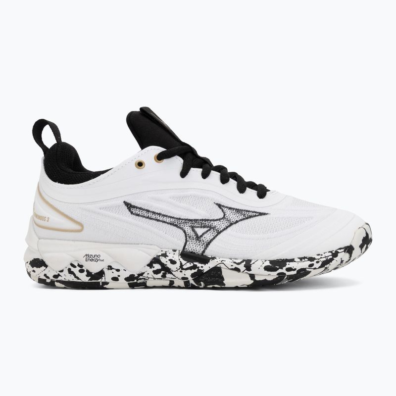 Volleyballschuhe Mizuno Wave Luminous 3 white/black/ge gold 2