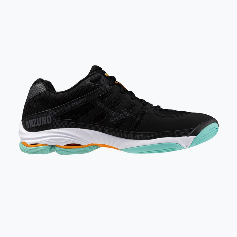 Mizuno Wave Voltage 2 Volleyballschuhe schwarz/tangelo/eisgrün 2
