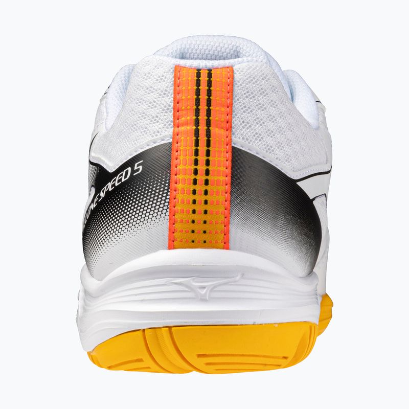 Mizuno Cyclone Speed 5 weiß/feurige Koralle 2/Zitrus Volleyballschuhe 10
