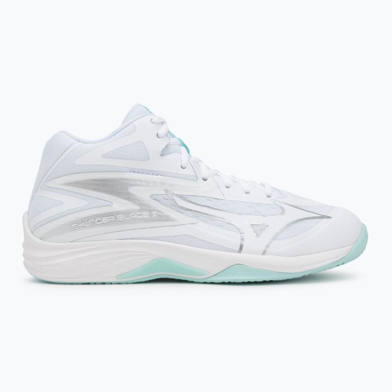 Damen-Volleyballschuhe Mizuno Thunder Blade Z Mid white/blue tint 2