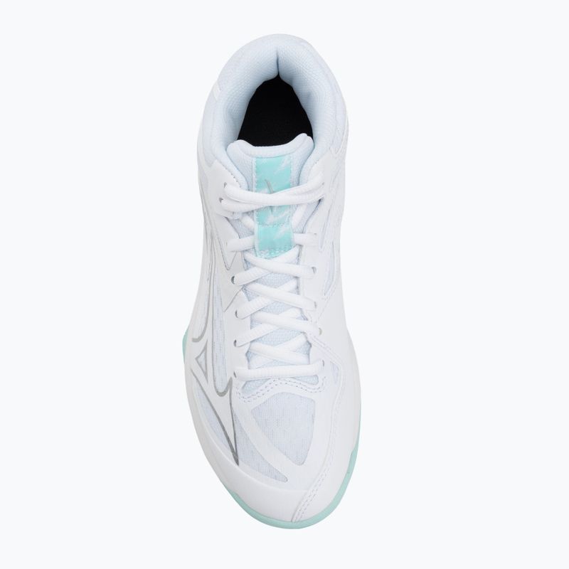 Damen-Volleyballschuhe Mizuno Thunder Blade Z Mid white/blue tint 5