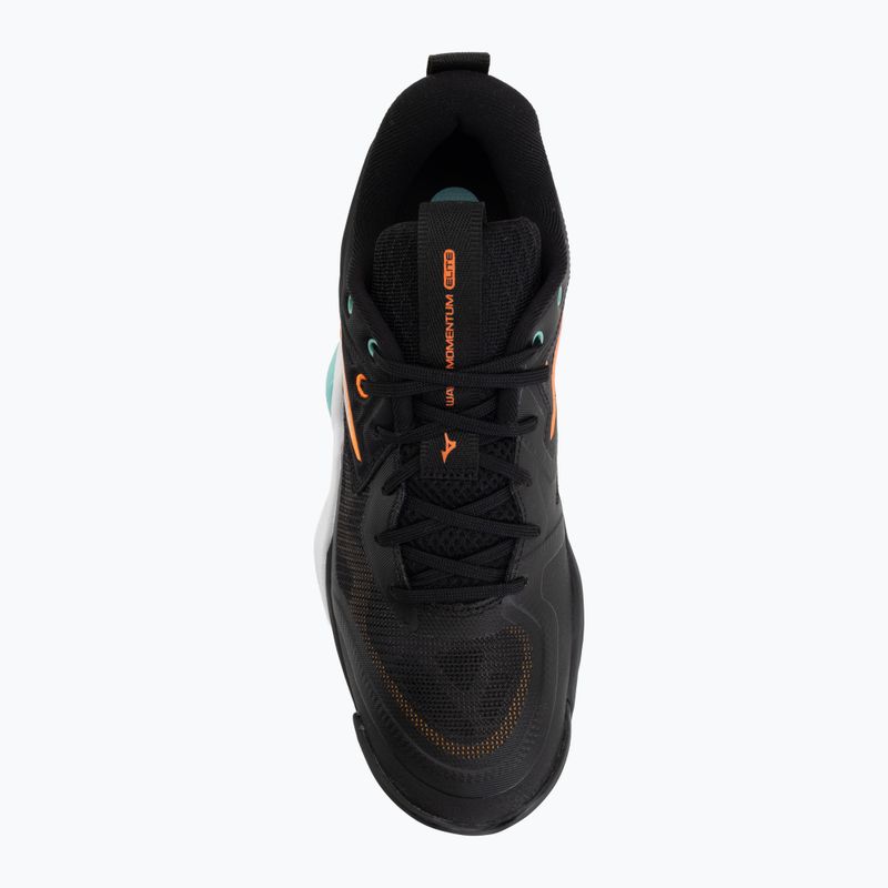 Volleyballschuhe Mizuno Wave Momentum Elite black/tangelo/ice green 5