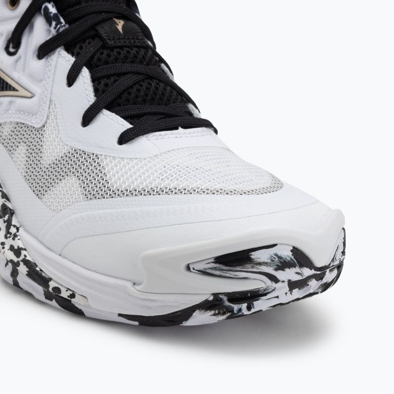 Volleyballschuhe Mizuno Wave Momentum Elite white/black/gold 7