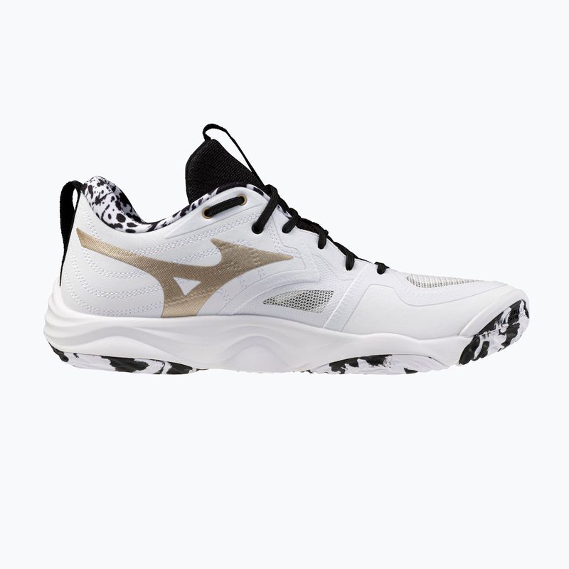 Volleyballschuhe Mizuno Wave Momentum Elite white/black/gold 9