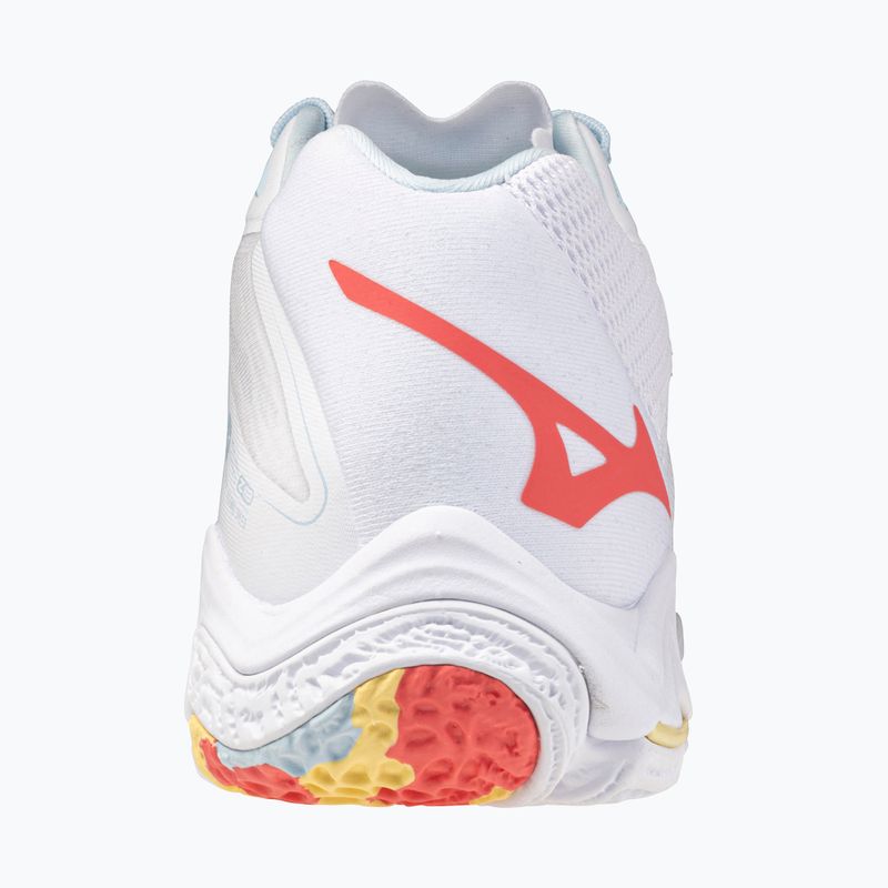 Damen Volleyballschuhe Mizuno Wave Lightning Z8 Mid weiß/calypso coral/pale banana 3