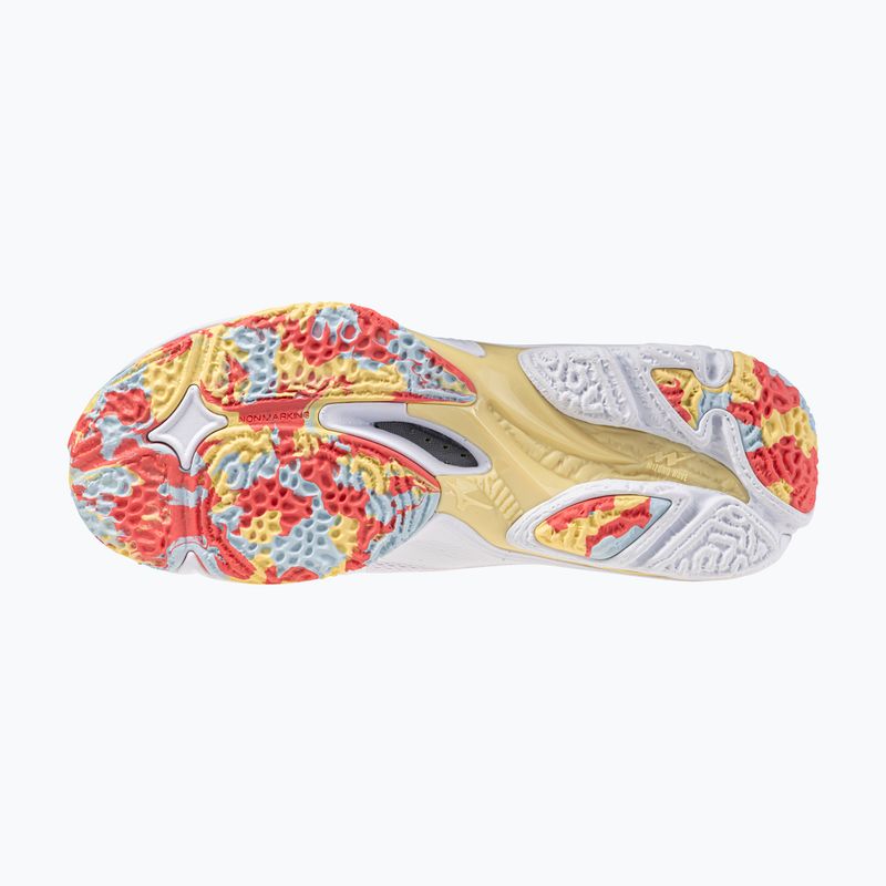 Damen Volleyballschuhe Mizuno Wave Lightning Z8 Mid weiß/calypso coral/pale banana 4