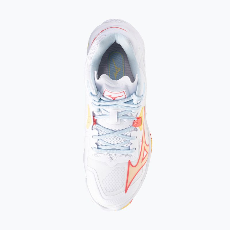 Damen Volleyballschuhe Mizuno Wave Lightning Z8 Mid weiß/calypso coral/pale banana 5