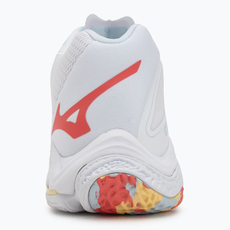 Damen Volleyballschuhe Mizuno Wave Lightning Z8 Mid weiß/calypso coral/pale banana 6