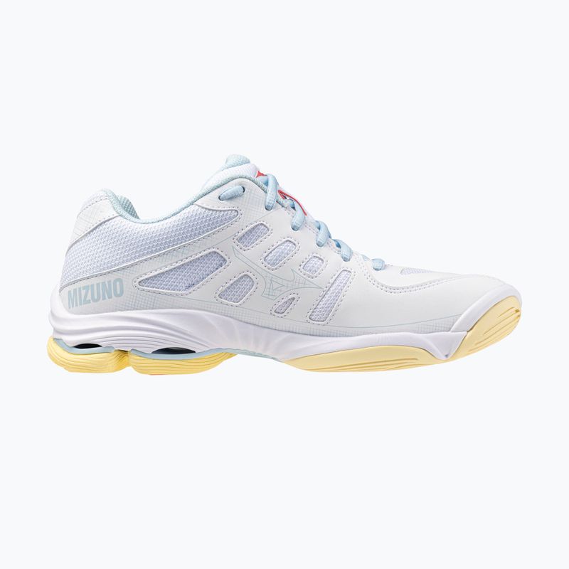 Damen Volleyballschuhe Mizuno Wave Voltage 2 weiß/calypso coral/pale banana 2