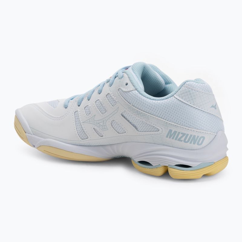 Damen Volleyballschuhe Mizuno Wave Voltage 2 weiß/calypso coral/pale banana 3