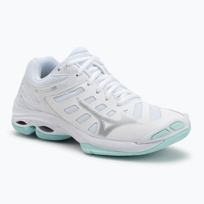 Damen-Volleyballschuhe Mizuno Wave Voltage 2 white/blue tint