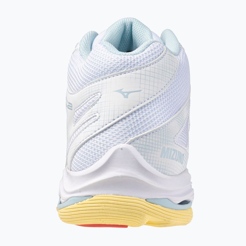 Damen Volleyballschuhe Mizuno Wave Voltage 2 Mid weiß/calypso coral/pale banana 3