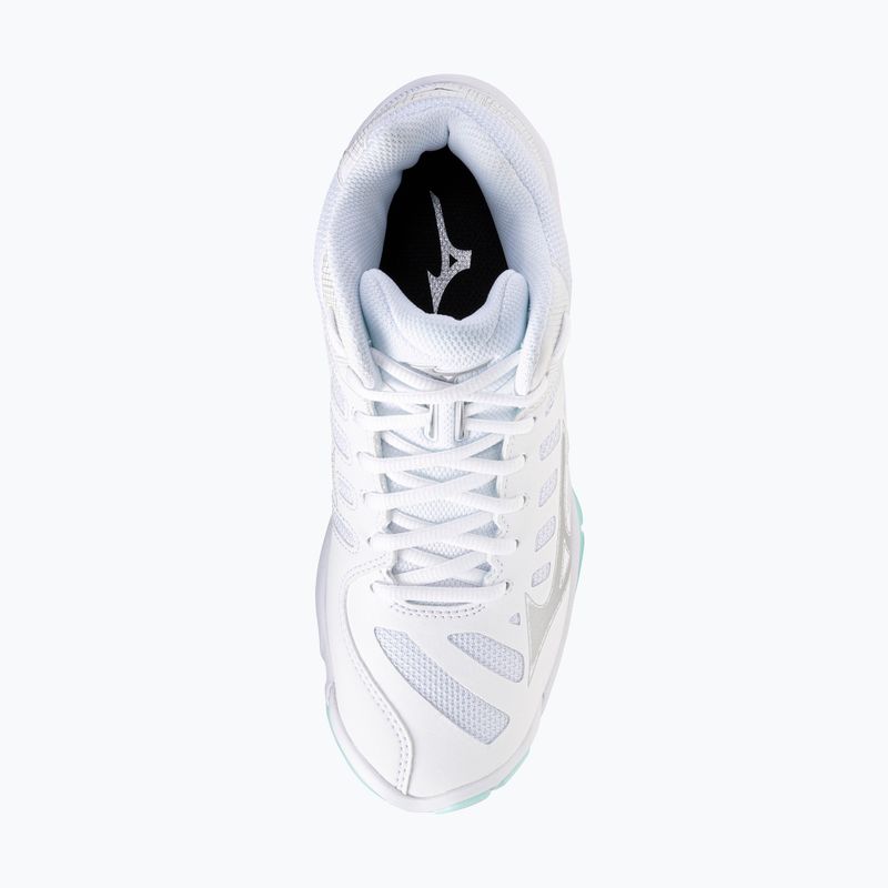 Damen-Volleyballschuhe Mizuno Wave Voltage 2 Mid white/blue tint 5