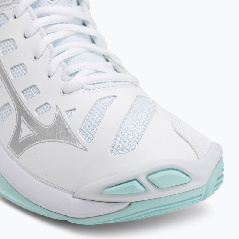 Damen-Volleyballschuhe Mizuno Wave Voltage 2 Mid white/blue tint 7