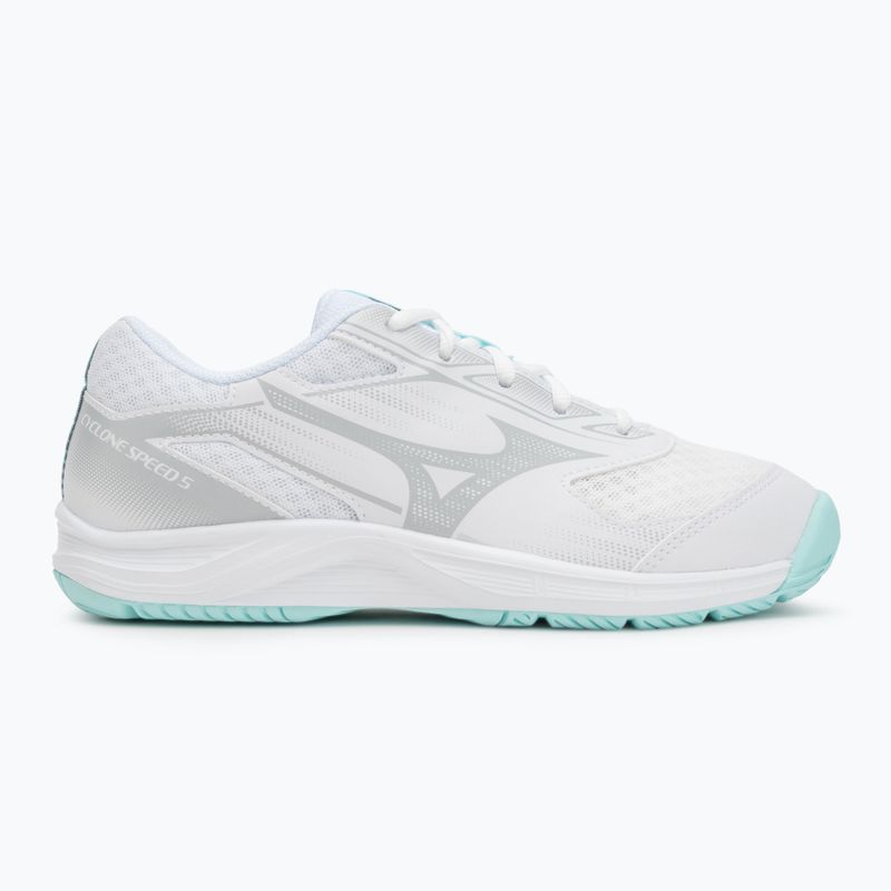 Damen Volleyballschuhe Mizuno Cyclone Speed 5 weiß/blau tint 2