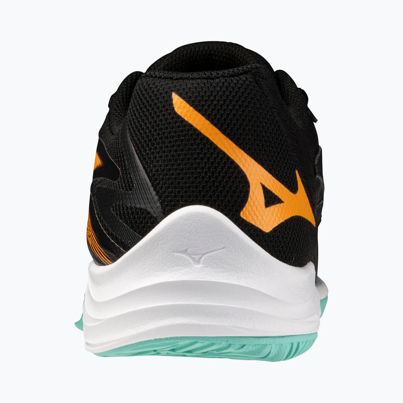 Kinder Volleyballschuhe Mizuno Lightning Star Z7 schwarz/tangelo/eisgrün 3