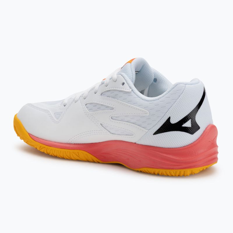 Kinder-Volleyballschuhe Mizuno Lightning Star Z7 weiß/feuriges Koralle 2/Zitrus 3